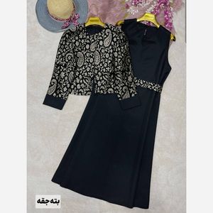 ست کت و سارافون هما مشکی مازراتی بهار درجه 1- لباس محرمی