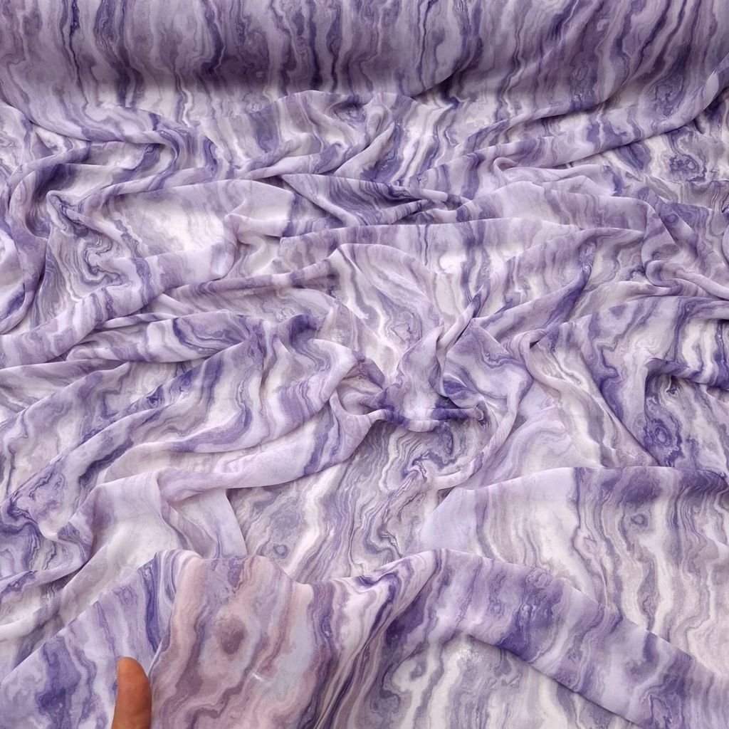 خرید اینترنتی پارچه حریر ساده گلدار 3