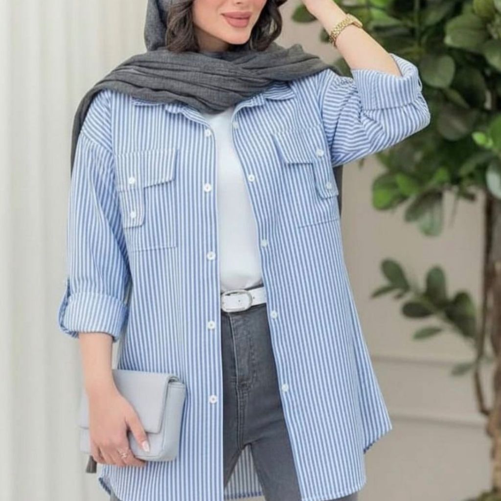 خرید آنلاین شومیز جیب صلیبی