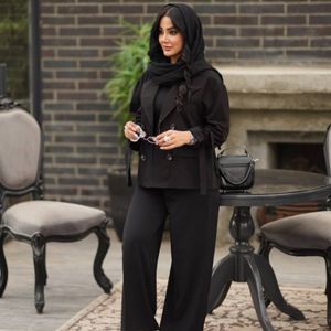خرید انلاین کت لنین کوتاه یقه انگلیسی محرمی