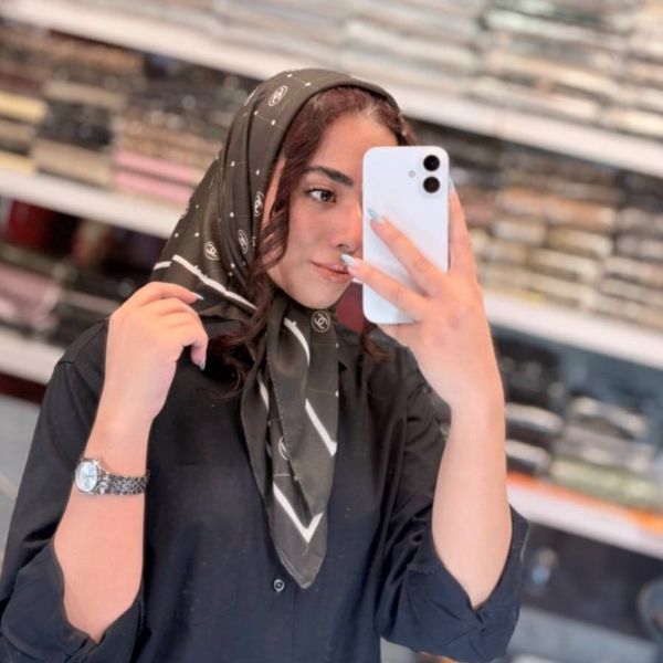 روسری مینی تمام نخ موکا