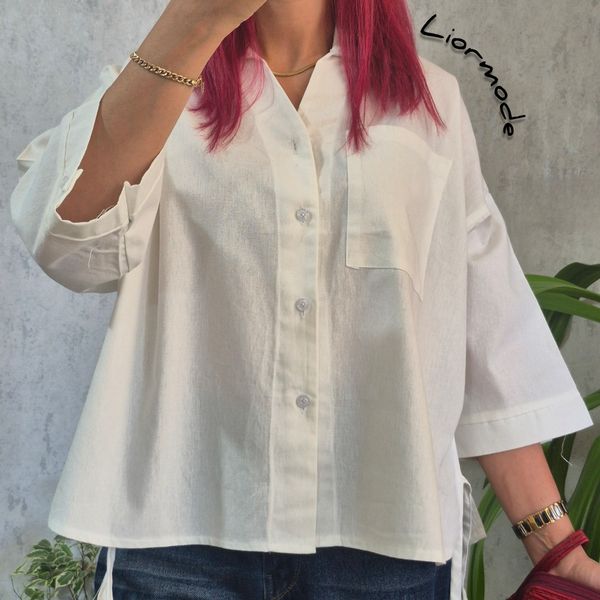 شومیز زنانه لینن خارجی