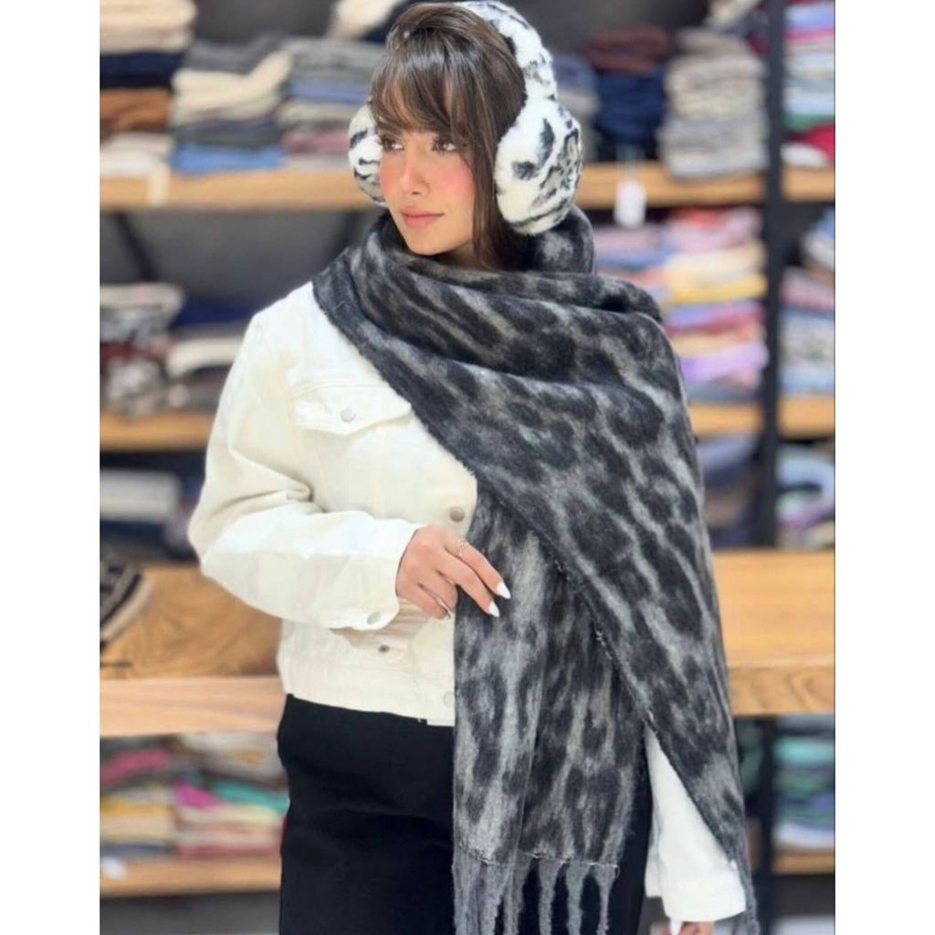 خرید اینترنتی بیگ اسکارف پشمی وارداتی