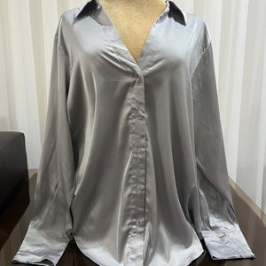شومیز جلو دکمه استین بلندی استوک .کد 521