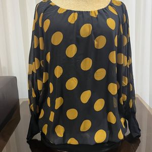 شومیز جلو بسته حریر استوک کد 523