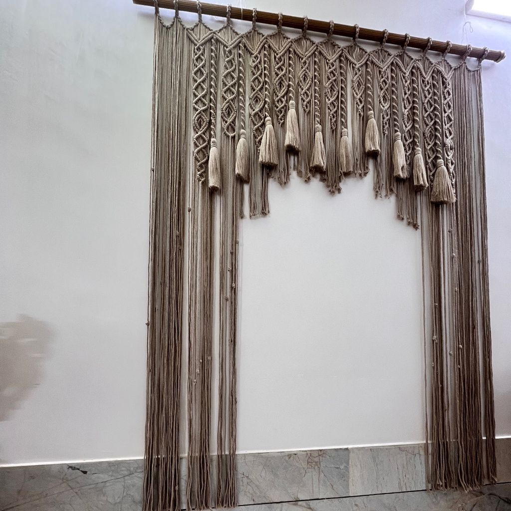 مشخصات پرده مکرومه مدرن طرح سنتور