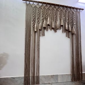 پرده مکرومه مدرن طرح سنتور