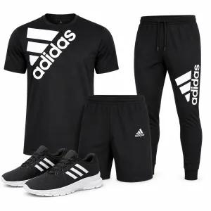 خرید اینترنتی قیمت پکیج ست سه تیکه Adidas مردانه مدل Tenesi کفش ورزشی مردانه مدل Alshen