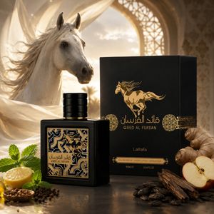 فروش اینترنتی عطر ادکلن زنانه قاید الفرسان لطافه اصل بهمراه هولوگرام 3 بعدی