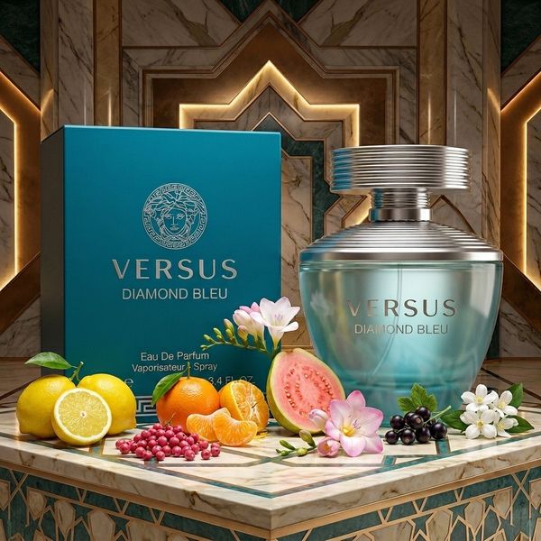 عطر ادکلن خنک و شیرین زنانه ورساچه پور فم دیلان تورکویز فراگرنس ورد اصل