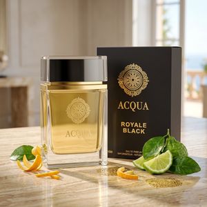 عطر ادکلن جدید مردانه آکوا رویال بلک فراگرنس ورد اصل گرم و شیرین و تند