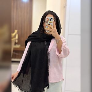 خرید اینترنتی شال مشکی دوردانتل برشکا
