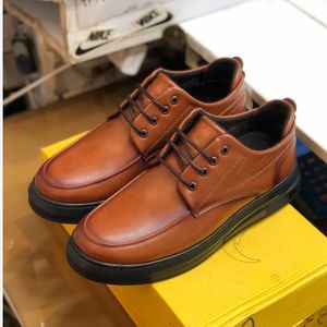 خرید اینترنتی قیمت کفش چرم بندی مردانه مدل رایان عسلی