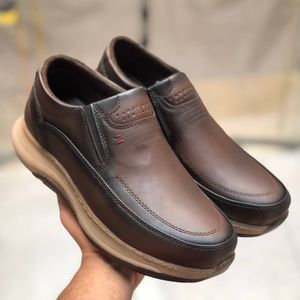 کفش چرم مردانه مدل رونیکس سوخته