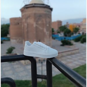 فروش اینترنتی کتونی ونس مردانه برشکا لژ بلند تمام سفید کیفیت بالا