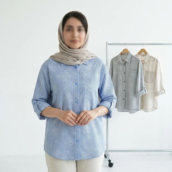 شومیز راه راه زنانه