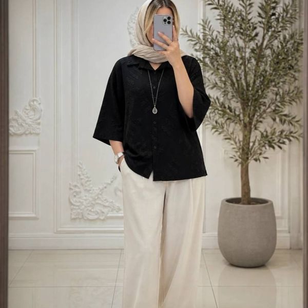 شومیز مانتویی طرحدار مهرآرا