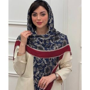 فروش اینترنتی روسری نخی دور دست دوز