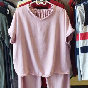 قیمت ست تیشرت شلوار نخی ابروبادی زنانه st65