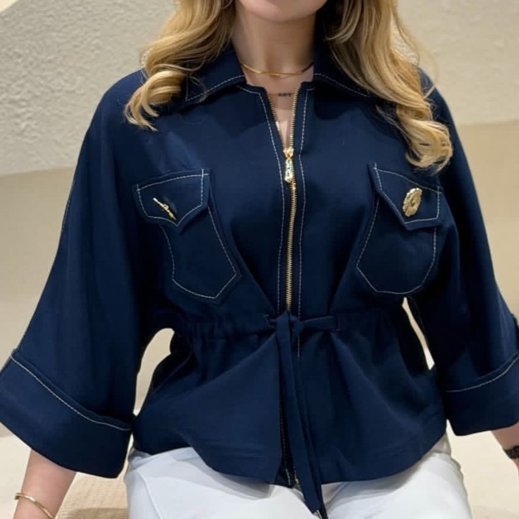 قیمت ارزان کت جین زیپی
