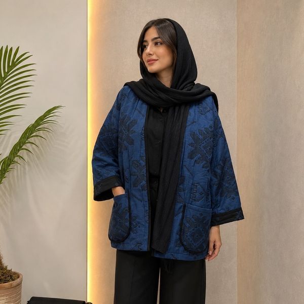 کت ژاکارد نخ طرح هندو
