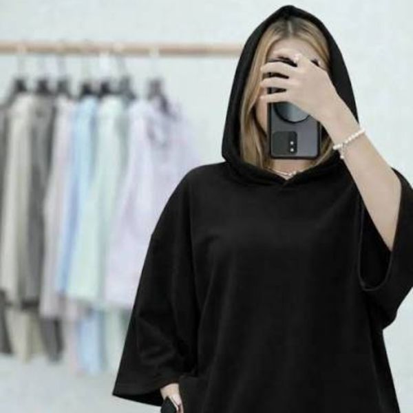 تیشرت کلاهدار ساده