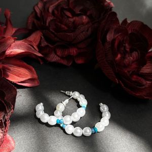 خرید انلاین گوشواره زنانه حلقه ای مروارید دیزنی