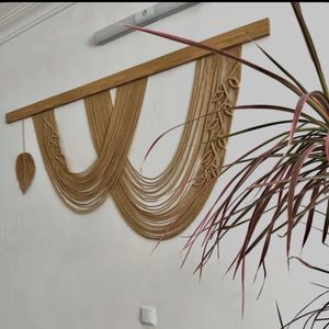 بومریس جوانه ای مکرومه طرح نخ