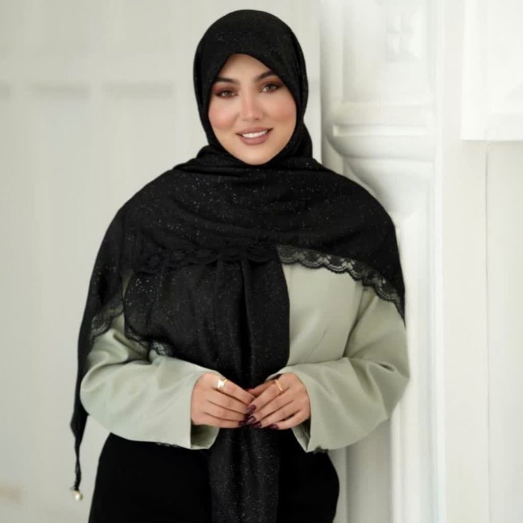 قیمت ارزان روسری نخ وال کریشه اکلیلی