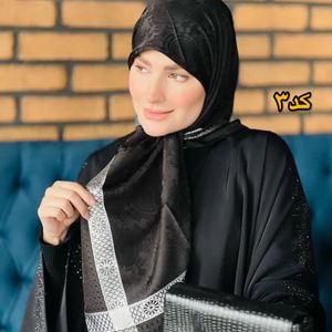 خرید انلاین روسری ابریشم ترک حاشیه نقره ای