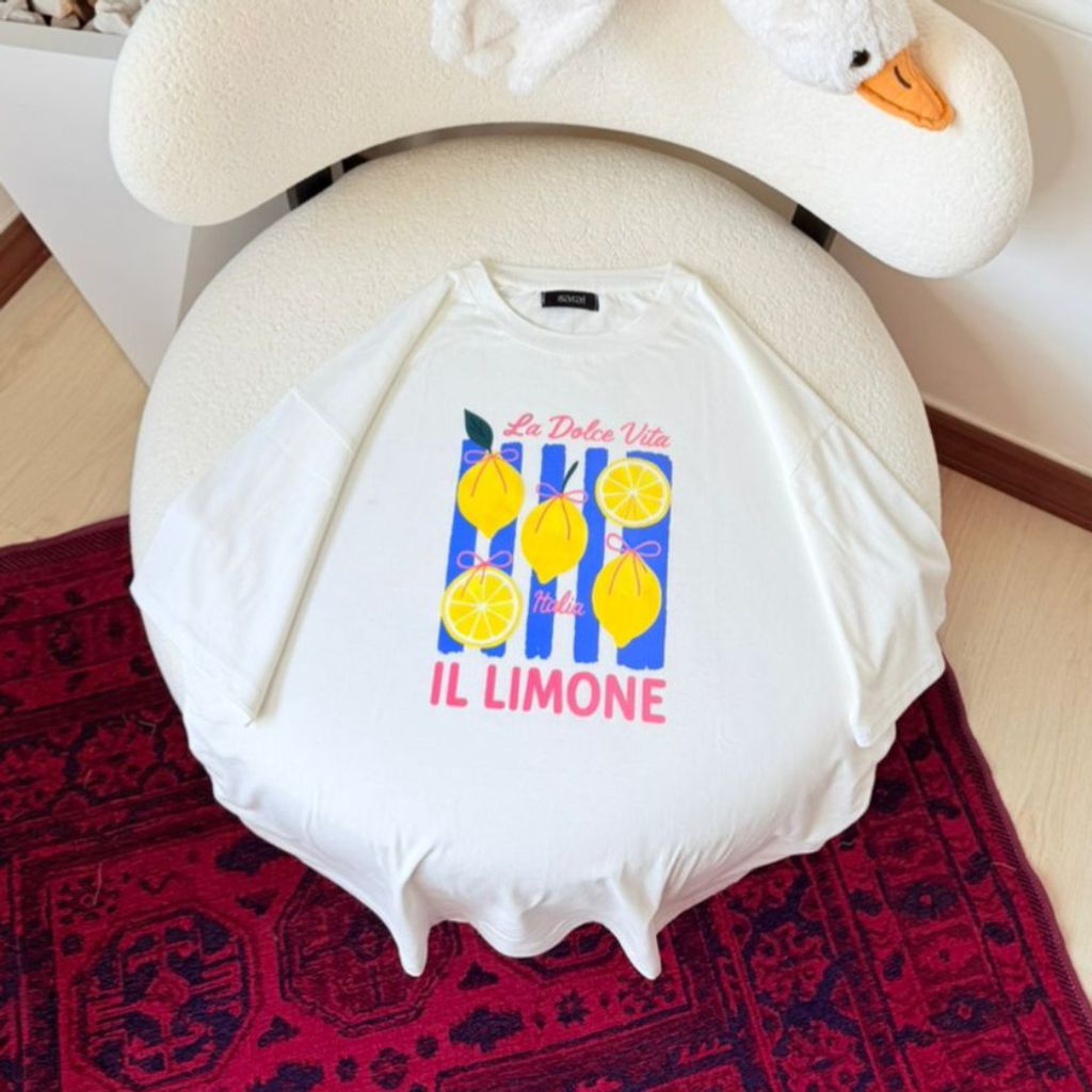 قیمت ارزان تیشرت باکسی چاپی سامر summer زنانه
