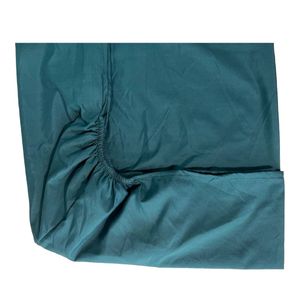 خرید اینترنتی قیمت ملحفه کش دار 120 ساده آدلانتهADL سبز تیره مناسب تخت یک و نیم نفره