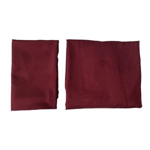خرید اینترنتی قیمت ست ملحفه 120 آدلانتهADL طرح ساده زرشکی مناسب تشک یک و نیم نفره