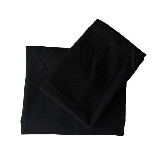 روتختی مشکی 120 میکرو ساده آدلانتهADL + روبالشی 50 در 70