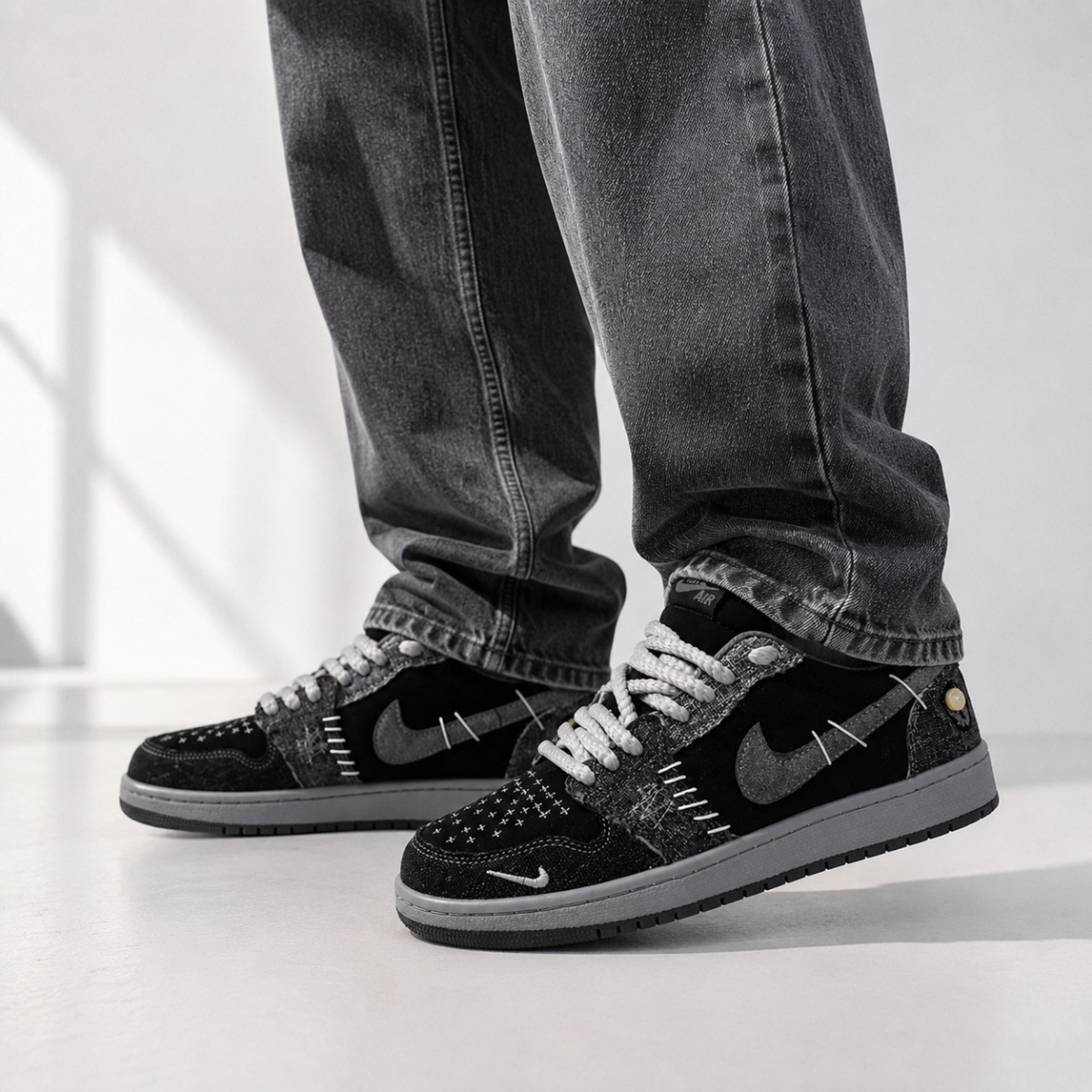 قیمت ارزان کتانی ترند و پرطرفدار نایک جردن وودوو طرح جین Nike Jordan Voodoo