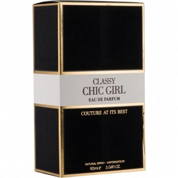 ادکلن کلاسیک چیک گرل فراگرنس با رایحه گودگرل مشکی 100 میلCLASSY CHIC GIRL