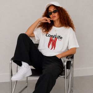 تیشرت پینترستی فلفل زنانه