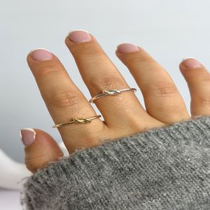خرید اینترنتی قیمت انگشتر گره کلاسیک