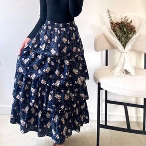 دامن زنانه طبقه ای گلدار شیک
