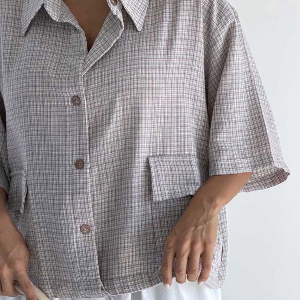 شومیز 4 خونه باکسی کد 220726