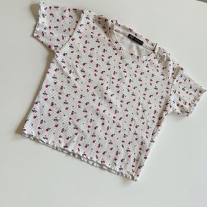 کراپ تیشرت زنانه zara
