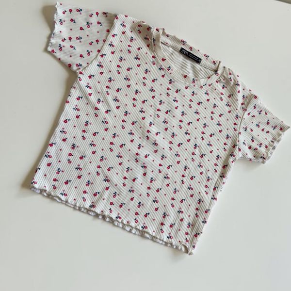 کراپ تیشرت زنانه zara