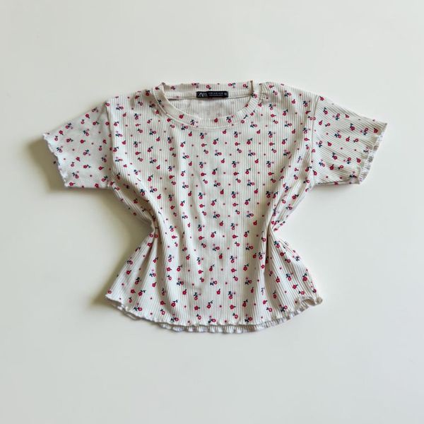 کراپ تیشرت زنانه zara