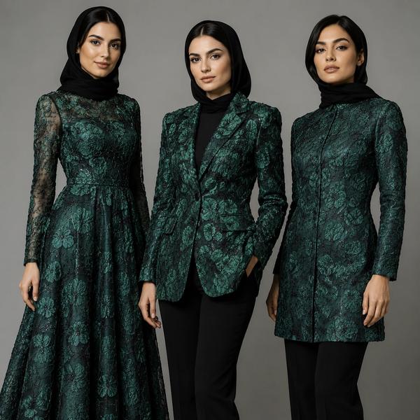 پارچه دانتل رباندوزی 1272