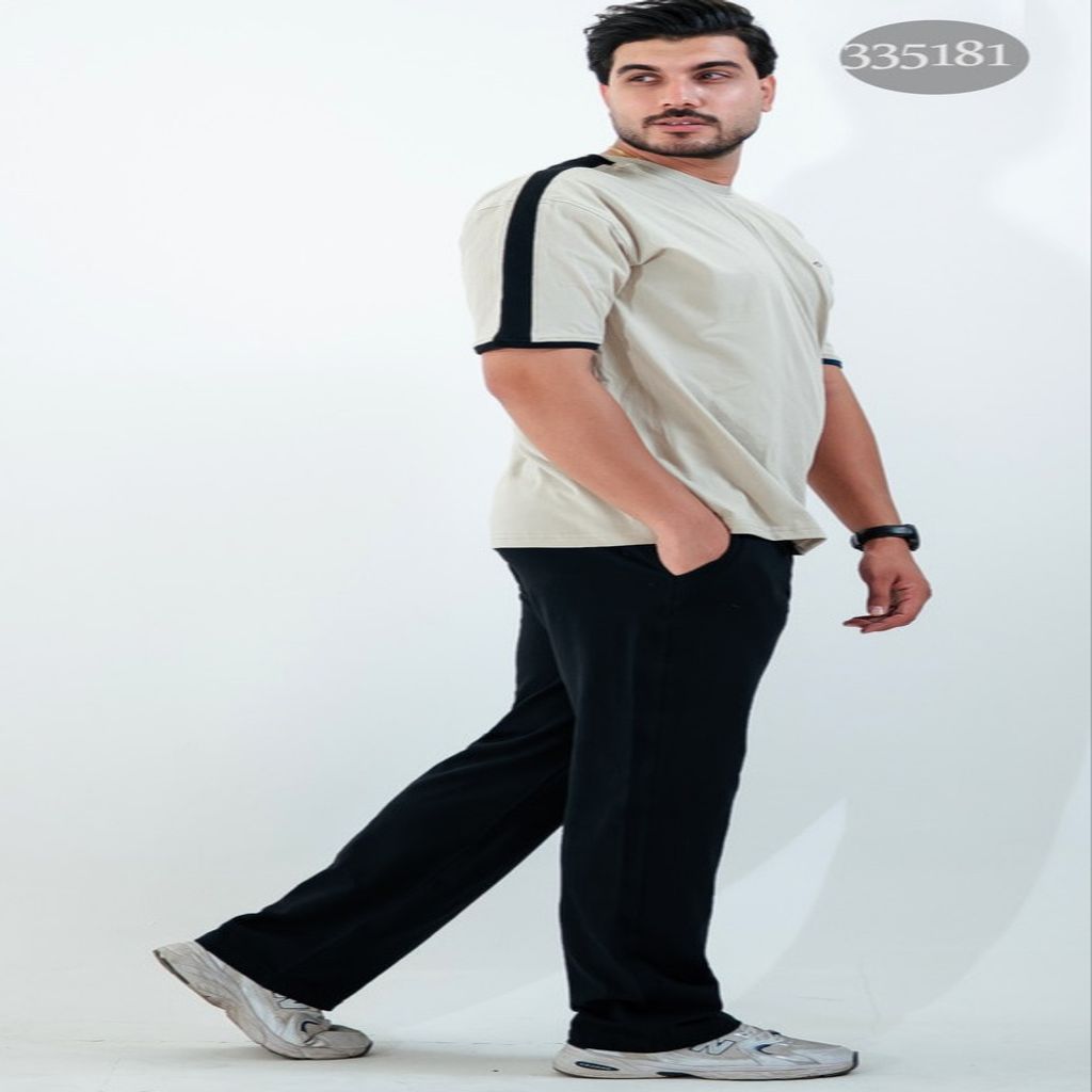خرید اینترنتی ست تیشرت و شلوار اسپرت مدل پیام رنگ روشن – ترکیب استایل و راحتی