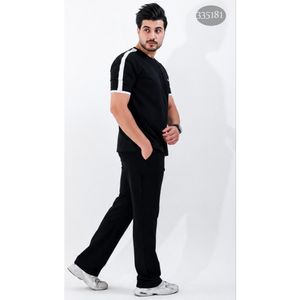 ست تیشرت و شلوار اسپرت مدل پیام رنگ تیره– ترکیب استایل و راحتی
