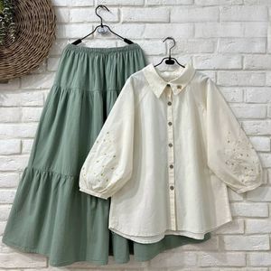 خرید اینترنتی ست شومیز دامن خنک گلناز