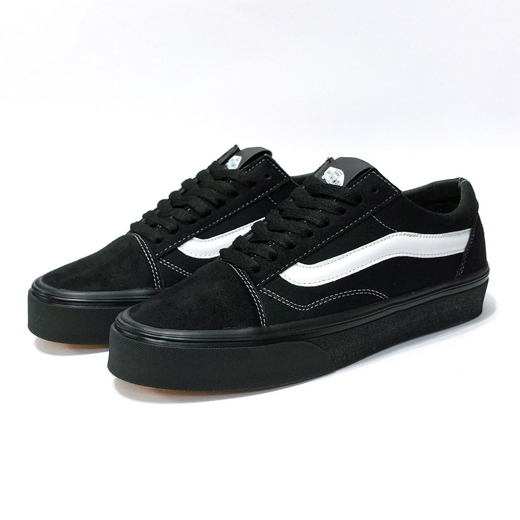 فروش اینترنتی کتانی پرطرفدار ونس اولد اسکول مشکی خط سفید Vans Old Skool