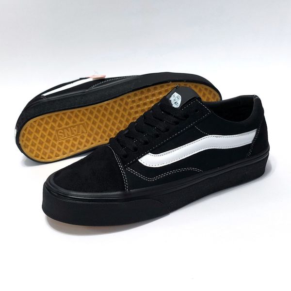 کتانی پرطرفدار ونس اولد اسکول مشکی خط سفید Vans Old Skool