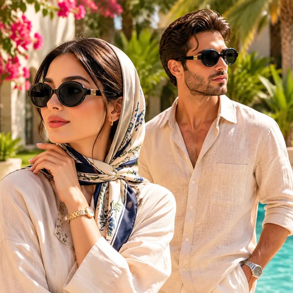 خرید اینترنتی قیمت عینک آفتابی فریم گرد مدل miu miu